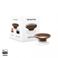 FIBARO - Bouton de commande The Button Z-Wave Plus marron FGPB-101-7