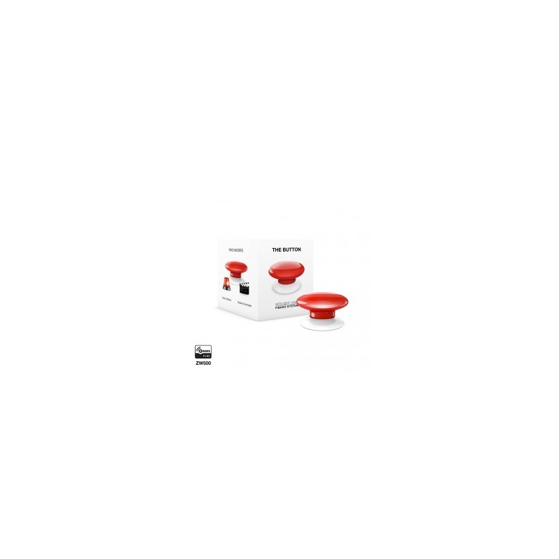 FIBARO - Bouton de commande The Button Z-Wave Plus rouge FGPB-101-3 FIBARO - Bouton de commande The Button Z-Wave Plus rouge FGPB-101-3