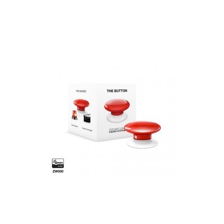 FIBARO - Bouton de commande The Button Z-Wave Plus rouge FGPB-101-3
