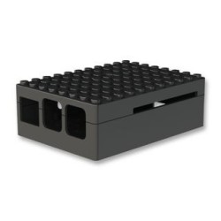 RASPBERRY PI3 - Boitier Pi Blox pour Raspberry Pi Modèles B+, 2 et 3 Modèles B, ABS, Noir