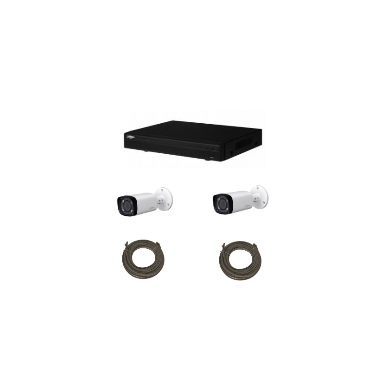 Pack video surveillance DAHUA IP 4 Megapixel camera with 2 cameras Pack video surveillance DAHUA IP 4 Megapixel camera with 2 cameras