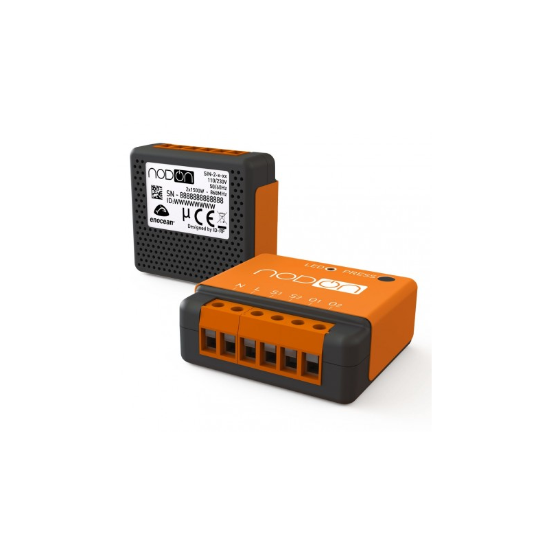 Nodon PECADO-2-2-01 - módulo de Micro interruptor de doble EnOcean Nodon PECADO-2-2-01 - módulo de Micro interruptor de doble EnOcean