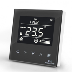MCOHOME  MH8-FC4B  - Thermostat pour ventilo-convecteur à 4 tubes Z-Wave Plus noirPlus