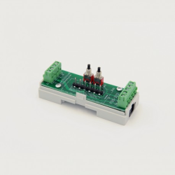 EUTONOMY S223 - Adattatore euFIX DIN per Fibaro FGS-223 con pulsanti