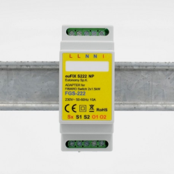 EUTONOMY - Adaptateur euFIX DIN pour Fibaro FGS-222 sans boutons