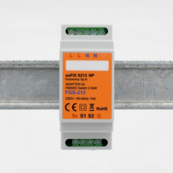 EUTONOMY - Adaptateur euFIX DIN pour Fibaro FGS-212 sans boutons