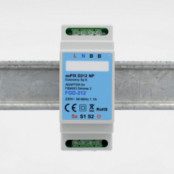 EUTONOMY - Adaptateur euFIX RAIL DIN pour module  Fibaro FGD-212 sans boutons