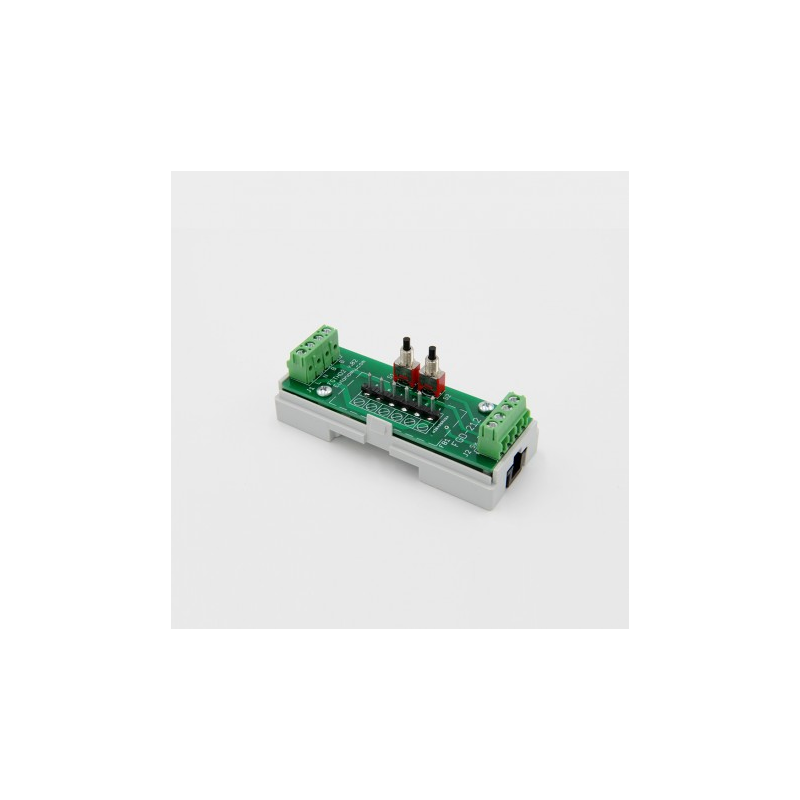 EUTONOMY D212 - Adaptateur euFIX RAIL DIN pour module Fibaro FGD-212 avec boutons EUTONOMY D212 - Adaptateur euFIX RAIL DIN pour module Fibaro FGD-212 avec boutons
