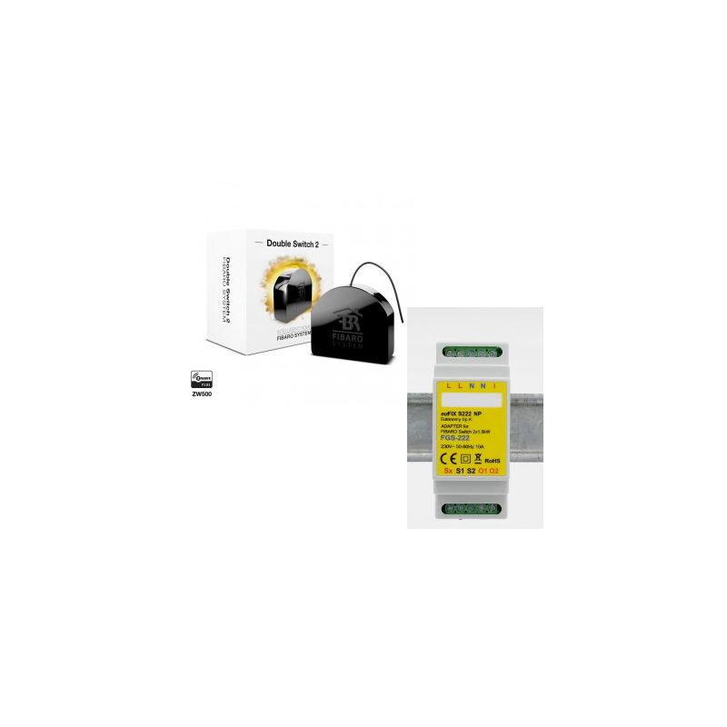 Fibaro FGS-223 - Fibaro module double switch Z-Wave and More with support for DIN rail Fibaro FGS-223 - Fibaro module double switch Z-Wave and More with support for DIN rail