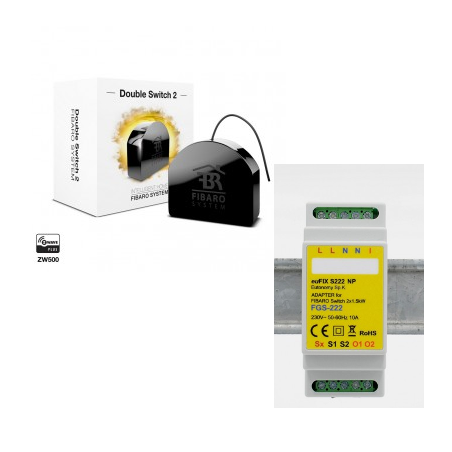Fibaro FGS-223 - Fibaro module double switch Z-Wave and More with support for DIN rail
