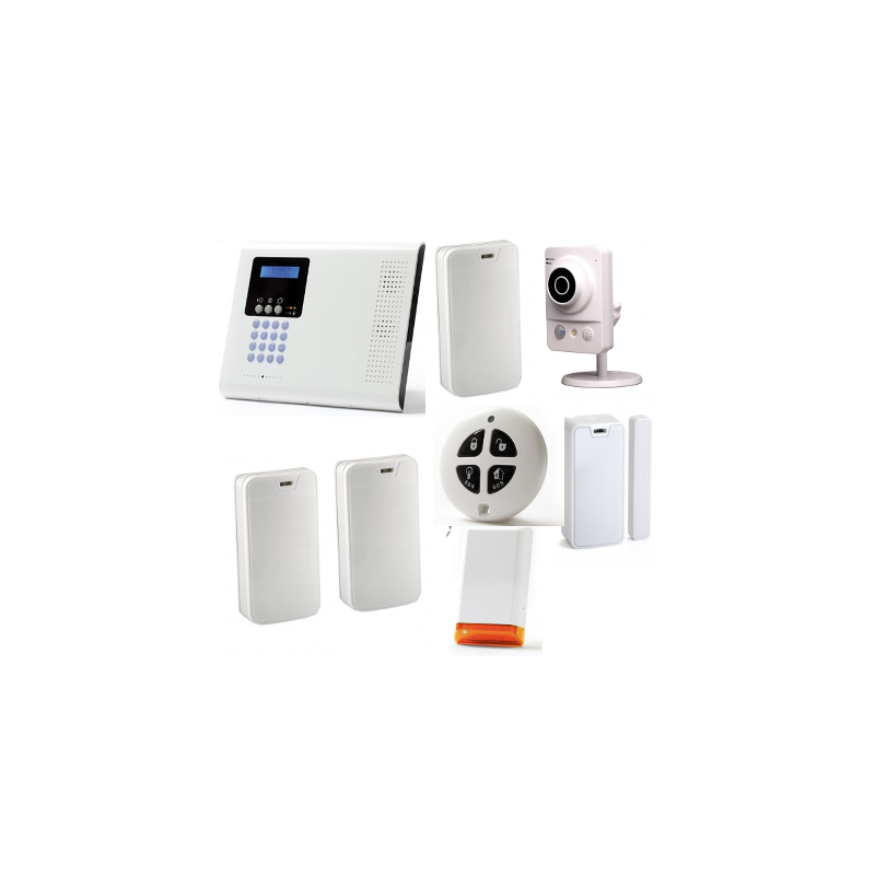 Electronics Line - Pack Iconnect IP / GSM F3 / F4 avec sirène et caméra Electronics Line - Pack Iconnect IP / GSM F3 / F4 avec sirène et caméra