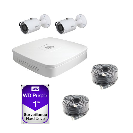 Kit videosorveglianza Dahua AHD 720P 2 telecamere