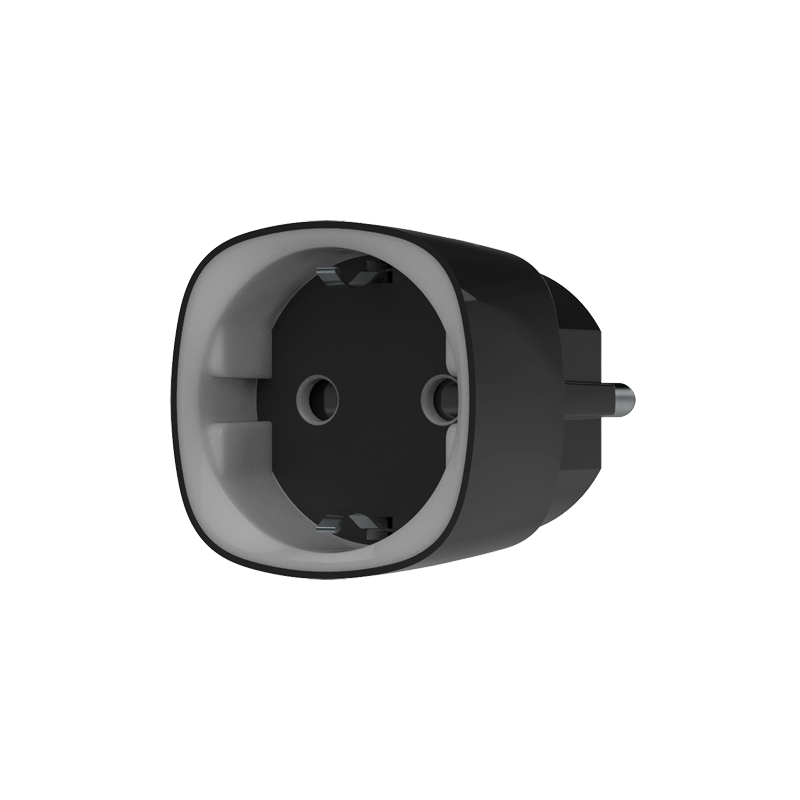 Alarme Ajax Socket - Prise intelligente noire Alarme Ajax Socket - Prise intelligente noire