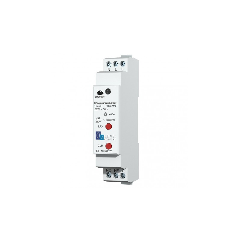 Trio2sys - Récepteur interrupteur rail Din EnOcean Trio2sys - Récepteur interrupteur rail Din EnOcean