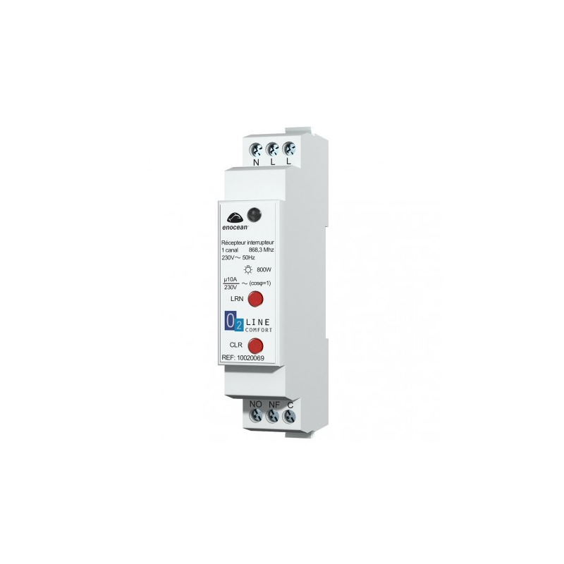 Trio2sys - Récepteur interrupteur rail Din EnOcean 10A Trio2sys - Récepteur interrupteur rail Din EnOcean 10A