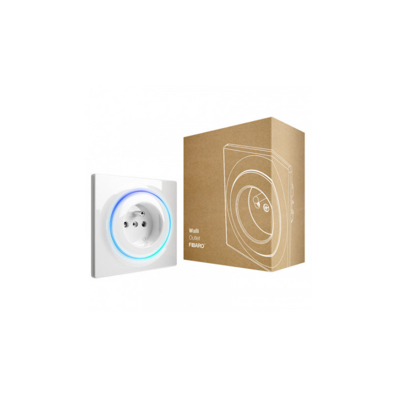 Fibaro FGWOE-011 - Prise murale intelligente Z-Wave Plus Fibaro Walli Outlet type E Fibaro FGWOE-011 - Prise murale intelligente Z-Wave Plus Fibaro Walli Outlet type E