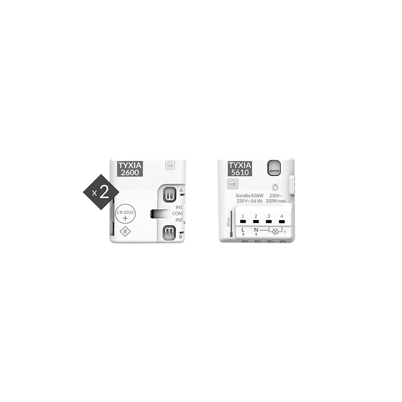 Pack TYXIA 511 - Créer un va et vient sans fil sans neutre Pack TYXIA 511 - Créer un va et vient sans fil sans neutre