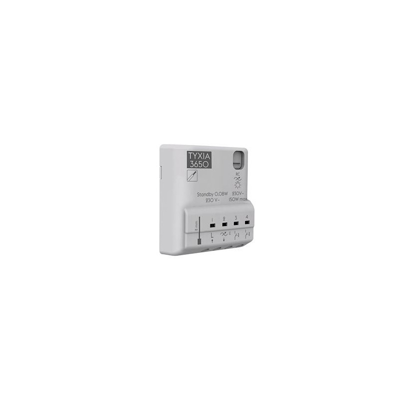 Delta Dore TYXIA 3650 - Receiver wired lighting dimmer timer without neutral Delta Dore TYXIA 3650 - Receiver wired lighting dimmer timer without neutral