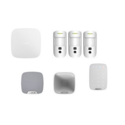 Alarme Ajax - Alarme Kit HUB 2 MotionCam sirène blanc