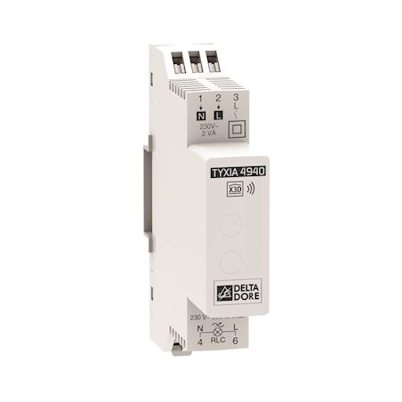 TYXIA 4940 - Récepteur éclairage variateur rail DIN X3D