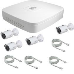 Dahua Pack video surveillance IP POE 2 Megapixel 4 cameras
