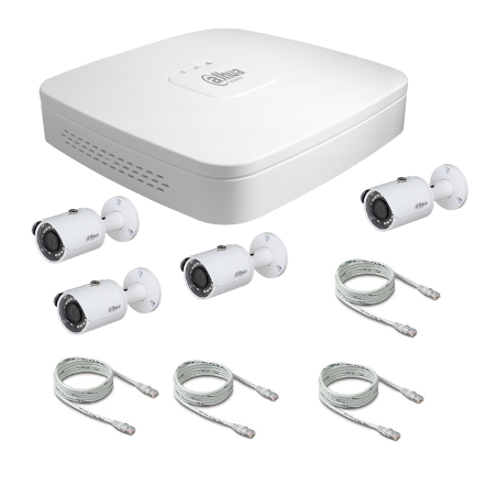 Dahua IP Video Surveillance Pack POE 2 Megapixel 4 Cameras