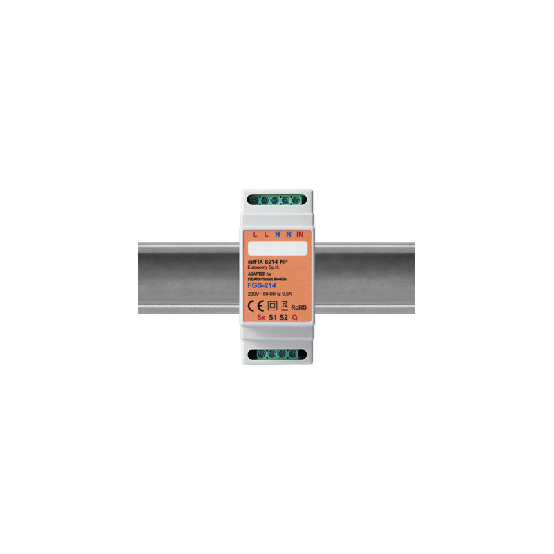 EUTONOMY S214NP - Adaptateur euFIX DIN pour Fibaro FGS-214 EUTONOMY S214NP - Adaptateur euFIX DIN pour Fibaro FGS-214