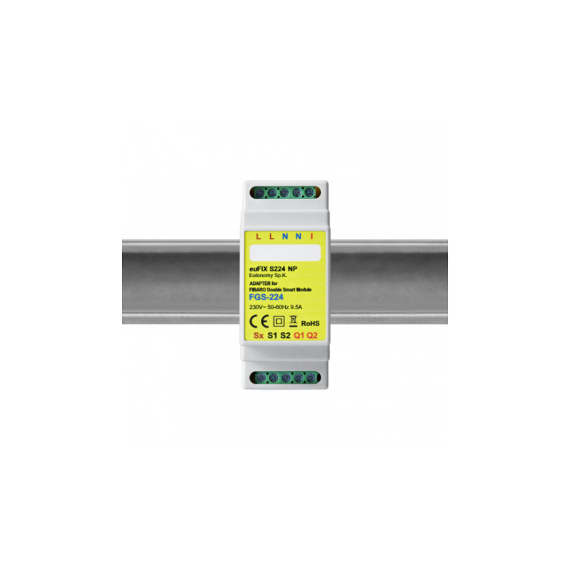 EUTONOMY S224 - euFIX DIN Adapter für Fibaro FGS-224 mit Tasten EUTONOMY S224 - euFIX DIN Adapter für Fibaro FGS-224 mit Tasten
