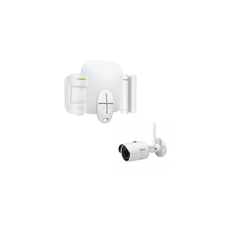 Alarme Ajax Starter Kit HUB Plus - Alarme sans fil avec caméra IP 4 Mégapixels Alarme Ajax Starter Kit HUB Plus - Alarme sans fil avec caméra IP 4 Mégapixels