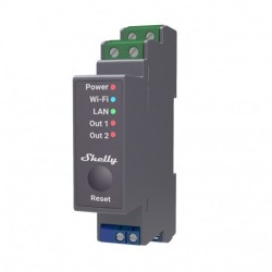 Shelly PRO2 - WIFI-Schienenmodul Din 2 Kanäle potentialfreier Kontakt