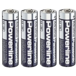 Powerline LR6 - Pack 4 Piles Alcaline type AA 1.5V