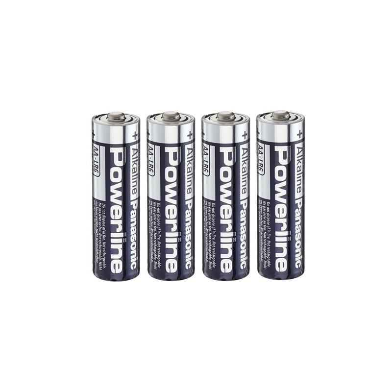 Powerline LR6 - Pack 4 Piles Alcaline type AA 1.5V Powerline LR6 - Pack 4 Piles Alcaline type AA 1.5V