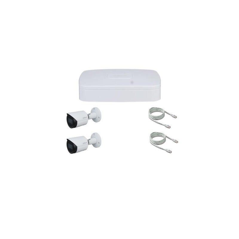 Dahua Pack video surveillance IP POE 2 Megapixel 2 cameras Dahua Pack video surveillance IP POE 2 Megapixel 2 cameras