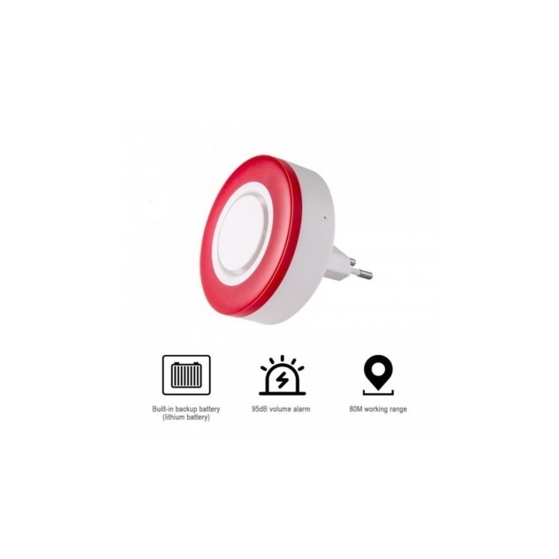 Heiman HS2WD-E - Sirena da interno Zigbee 3.0 Heiman HS2WD-E - Sirena da interno Zigbee 3.0