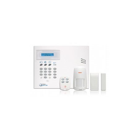 INFINITE KIT CENTRALE + TRANSM GSM + 1 DETECT + 1 CONTACT + 1 TELECO