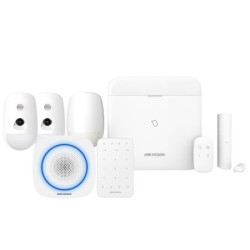 Hikvision DS-PWA96 - Pack Alarm Pro WIFI IP 3G / 4G d rilevatore fotocamera ColorVu sirena interna
