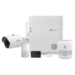 Vesta pack alarme connectée 4G - Kit HSGW-G8-4G-F1-868-ZW-DT-18 caméra Dahua