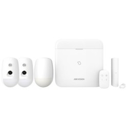 AX HUB Pro DS-PWA64 KIT WE - Pack alarme maison WIFI IP GPRS 64 zones 2 détecteurs caméras
