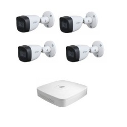 Dahua Kit vidéosurveillance - Enregistreur numérique  Pentabride 4 caméras HD-CVI 5 Mégapixels