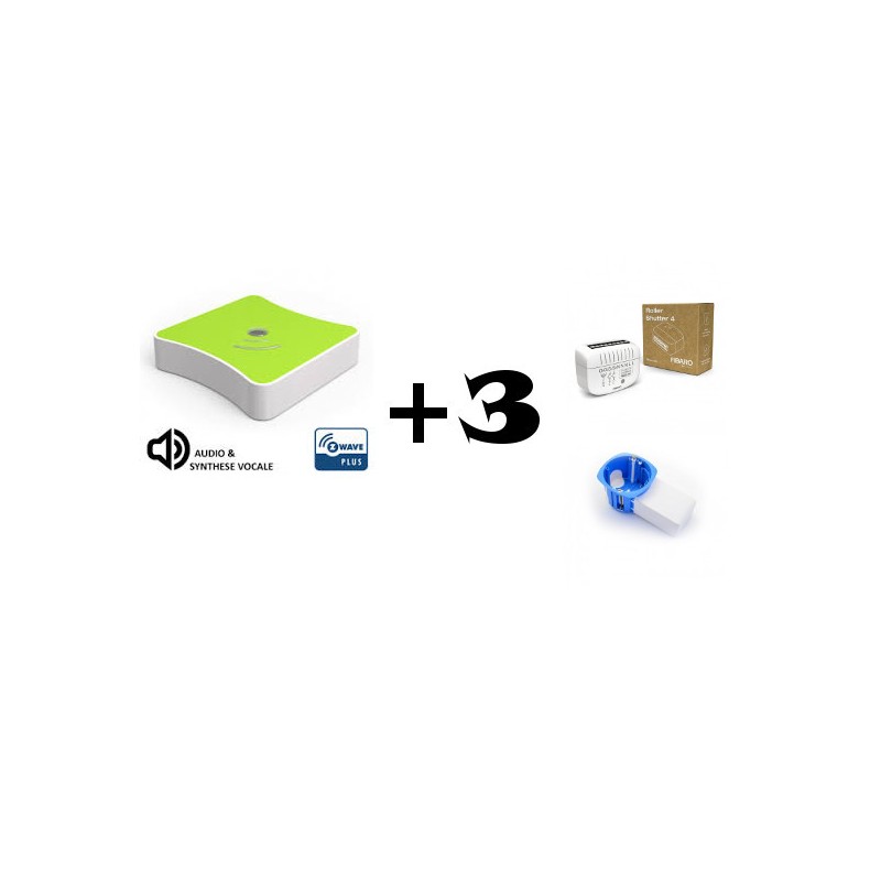 Eedomus Plus Fibaro FGR-224 - Eedomus Plus Pack automatisme volets roulants Eedomus Plus Fibaro FGR-224 - Eedomus Plus Pack automatisme volets roulants