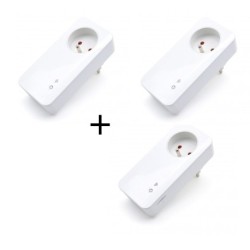 SIMPAL -  Pack prise connectée  GSM / radio T40 deux prises T20