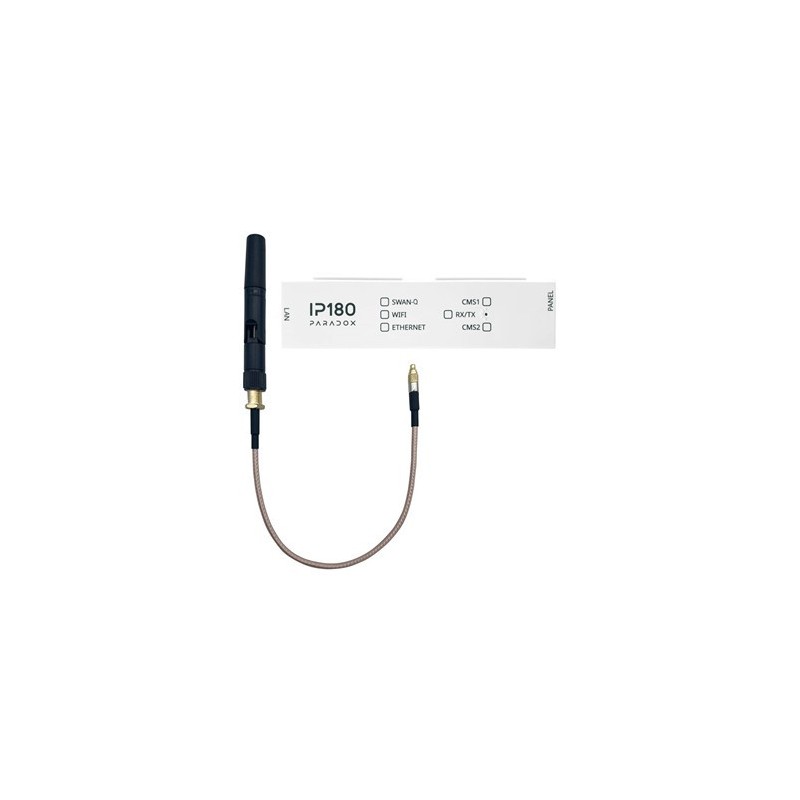 Paradox IP180 - IP-Kommunikationsschnittstellenmodul mit Wi-Fi-Antenne Paradox IP180 - IP-Kommunikationsschnittstellenmodul mit Wi-Fi-Antenne