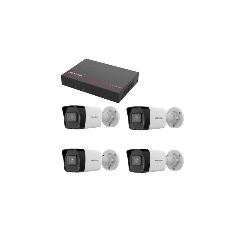Kit vidéo surveillance Hikvision - Enregistreur DS-7104NI-Q1/4P disque dur SSD 1 To 4 Caméras 4 mégapixels Kit vidéo surveillance Hikvision - Enregistreur DS-7104NI-Q1/4P disque dur SSD 1 To 4 Caméras 4 mégapixels