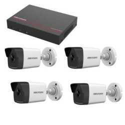 Hikvision Video Surveillance Kit - DS-7104NI-Q1/4P Recorder 1TB SSD 4 2 Megapixel Cameras
