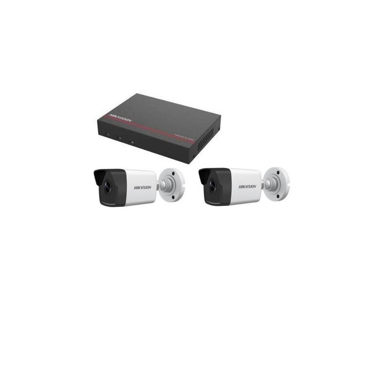 Kit vidéo surveillance Hikvision - Enregistreur DS-7104NI-Q1/4P disque dur SSD 1 To 2 Caméras 2 mégapixels Kit vidéo surveillance Hikvision - Enregistreur DS-7104NI-Q1/4P disque dur SSD 1 To 2 Caméras 2 mégapixels