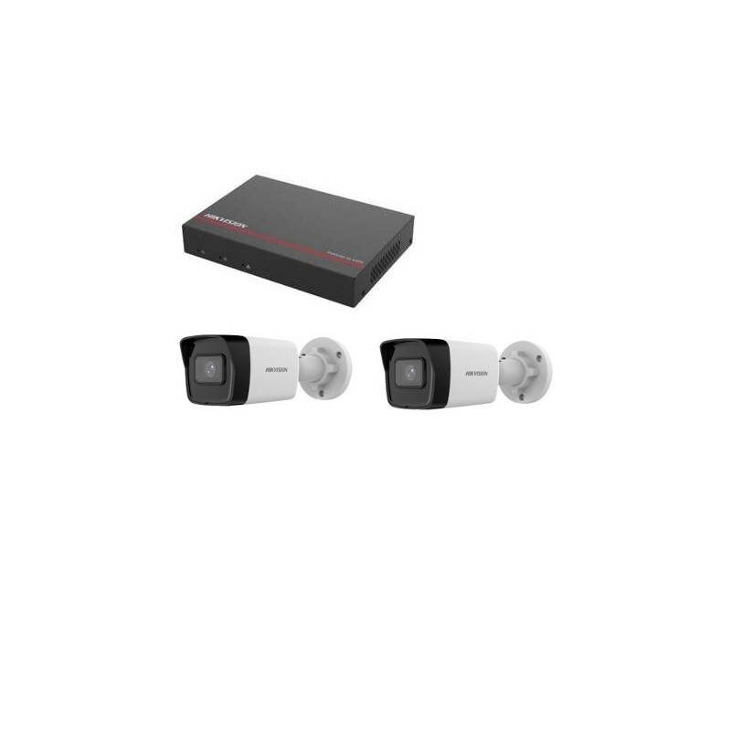 Hikvision Video Surveillance Kit - DS-7104NI-Q1/4P Recorder 1TB SSD 2 4 Megapixel Cameras Hikvision Video Surveillance Kit - DS-7104NI-Q1/4P Recorder 1TB SSD 2 4 Megapixel Cameras