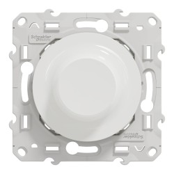 Wiser Odace S520513W - Interrupteur variateur rotatif LED 2 fils Zigbee