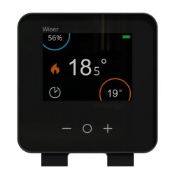 Wiser CCTFR6401 - Thermostat connecté température sur pile noir