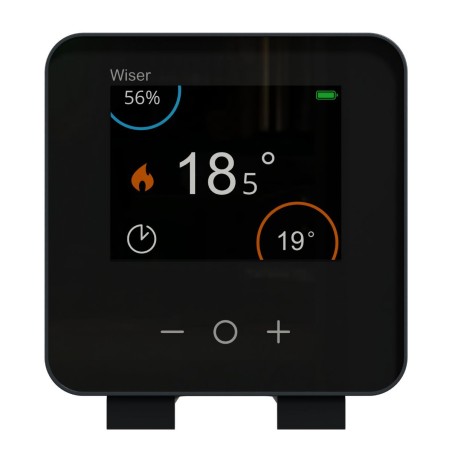 Wiser CCTFR6401 - Termostato collegato alla temperatura su batteria nero