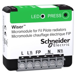 Zigbee incasso micromodulo controllo radiatore elettrico filo pilota THG_CCTFR6710 Wiser